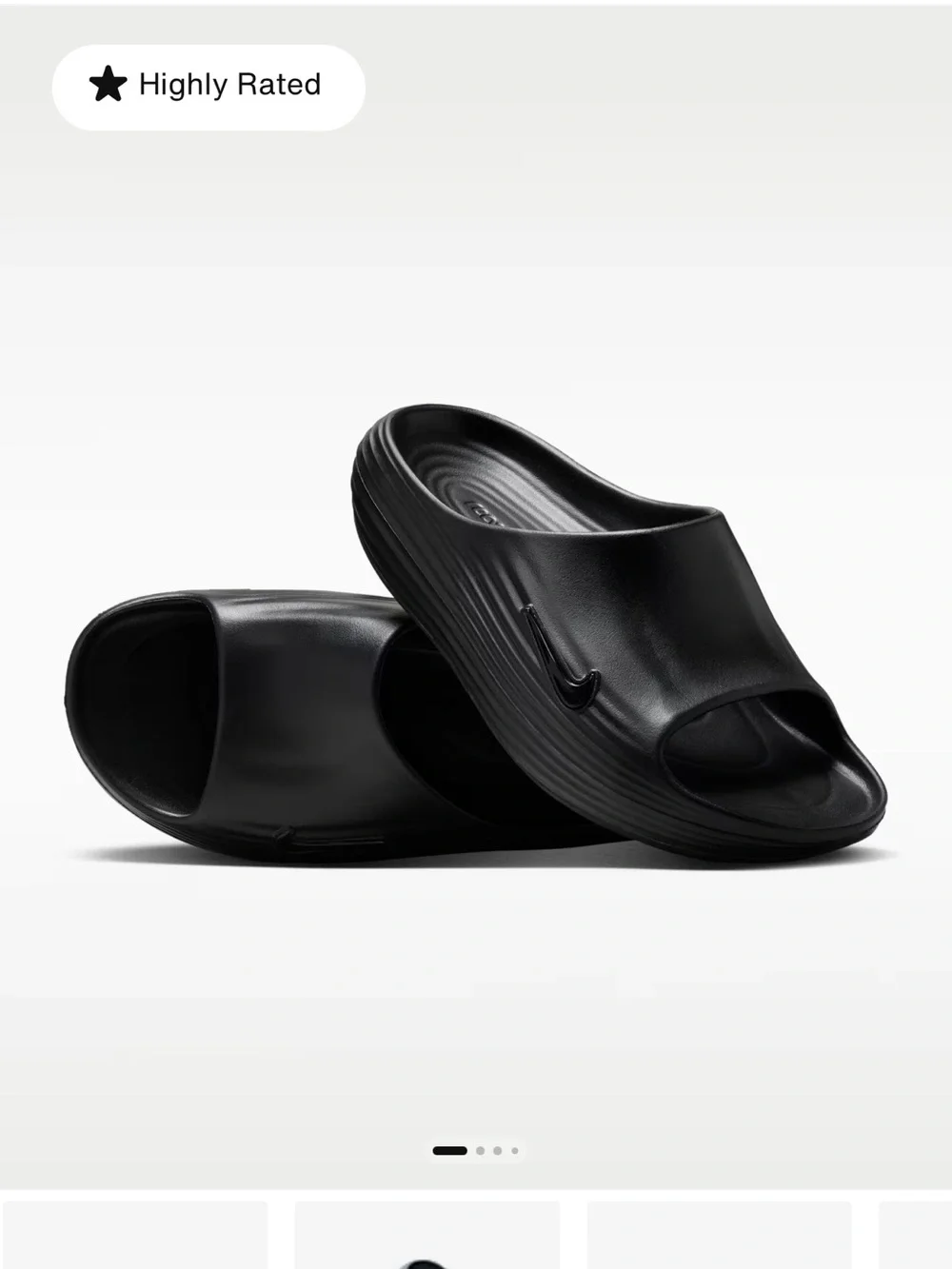 Nike ReactX Slide Sandal - Black